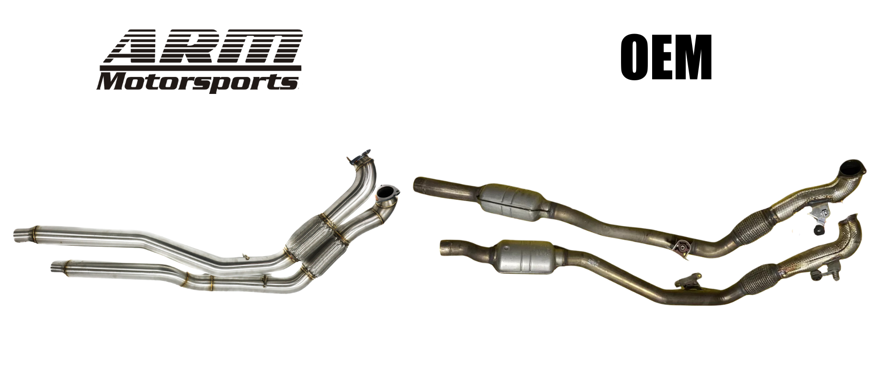 MIDPIPES AUDI B9 S4 S5 3.0T 3" 