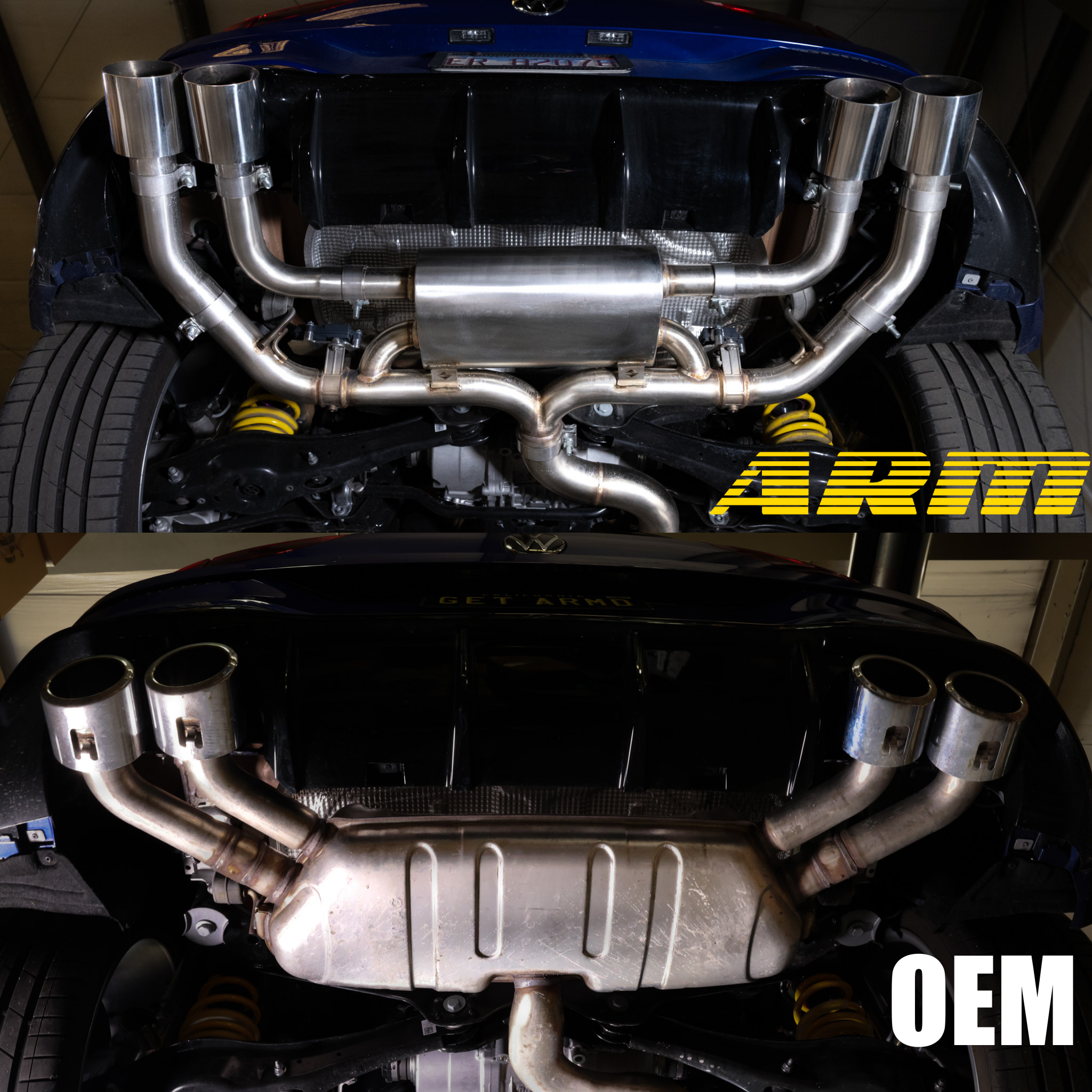 VW MK8 GOLF R CATBACK EXHAUST